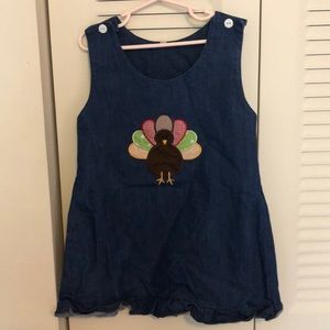 Jean embroidered turkey jumper